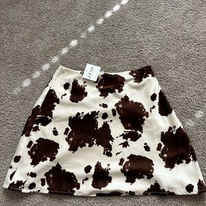 cow print skirt!